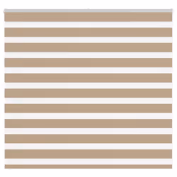 vidaXL Zebra Blind Sand Brown 165x100 cm Fabric Width 160.9 cm Polyester