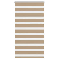 vidaXL Zebra Blind Fabric Polyester - sand brown, 75 x 150 cm
