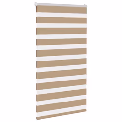 vidaXL Zebra Blind Fabric Polyester - sand brown, 75 x 150 cm