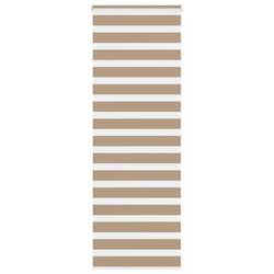 vidaXL Zebra Blind Fabric Polyester - sand brown, 80 x 200 cm