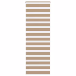 vidaXL Zebra Blind Fabric Polyester - sand brown, 85 x 200 cm
