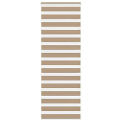 vidaXL Zebra Blind Fabric Polyester - sand brown, 85 x 200 cm
