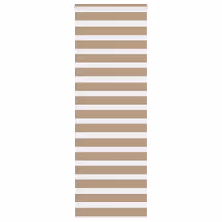 vidaXL Zebra Blind Fabric Polyester - sand brown, 75 x 230 cm