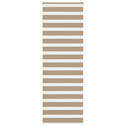 vidaXL Zebra Blind Fabric Polyester - sand brown, 75 x 230 cm