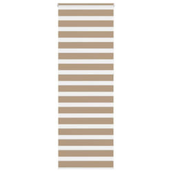 vidaXL Zebra Blind Fabric Polyester - sand brown, 80 x 230 cm