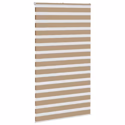 vidaXL Zebra Blind Sand Brown 135x230 cm Fabric Width 130.9 cm Polyester - Additional view 2