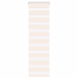 vidaXL Zebra Blind Dark Grey 45x230 cm Fabric Width 40.9 cm Polyester - marble beige, 45 x 100 cm