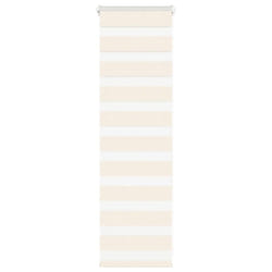 vidaXL Zebra Blind Dark Grey 45x230 cm Fabric Width 40.9 cm Polyester - marble beige, 50 x 100 cm
