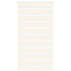 vidaXL Zebra Blind Fabric Polyester - marble beige, 80 x 100 cm