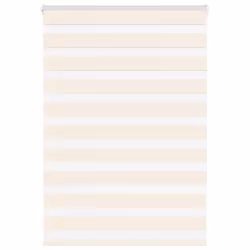 vidaXL Zebra Blind Black 105x100 cm Fabric Width 100.9 cm Polyester - marble beige, 105 x 100 cm