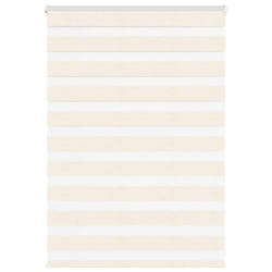 vidaXL Zebra Blind Fabric Polyester - marble beige, 110 x 100 cm