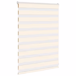 vidaXL Zebra Blind Fabric Polyester - marble beige, 110 x 100 cm