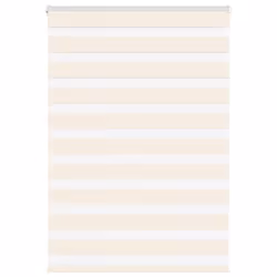 vidaXL Zebra Blind Fabric Polyester - marble beige, 115 x 100 cm