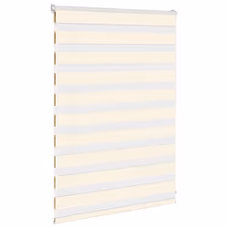 vidaXL Zebra Blind Fabric Polyester - marble beige, 115 x 100 cm