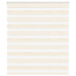 vidaXL Zebra Blind Fabric Polyester - marble beige, 125 x 100 cm