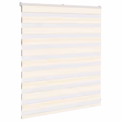 vidaXL Zebra Blind Marble Beige 135x100 cm Fabric Width 130.9 cm Polyester