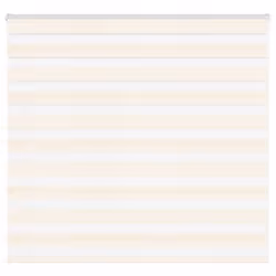 vidaXL Zebra Blind Marble Beige 160x100 cm Fabric Width 155.9 cm Polyester