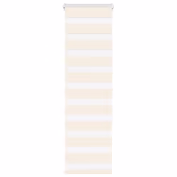 vidaXL Zebra Blind Dark Grey 45x230 cm Fabric Width 40.9 cm Polyester - marble beige, 50 x 150 cm