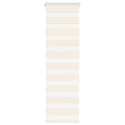 vidaXL Zebra Blind Dark Grey 45x230 cm Fabric Width 40.9 cm Polyester - marble beige, 50 x 150 cm