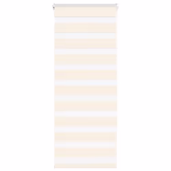 vidaXL Zebra Blind Dark Grey 45x230 cm Fabric Width 40.9 cm Polyester - marble beige, 55 x 150 cm