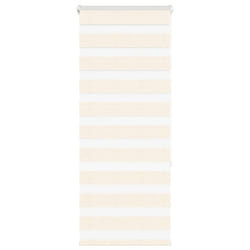 vidaXL Zebra Blind Dark Grey 45x230 cm Fabric Width 40.9 cm Polyester - marble beige, 55 x 150 cm