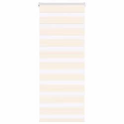 vidaXL Zebra Blind Dark Grey 60x230 cm Fabric Width 55.9 cm Polyester - marble beige, 60 x 150 cm