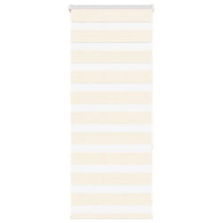 vidaXL Zebra Blind Dark Grey 60x230 cm Fabric Width 55.9 cm Polyester - marble beige, 60 x 150 cm