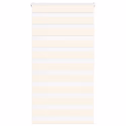 vidaXL Zebra Blind Fabric Polyester - marble beige, 80 x 150 cm