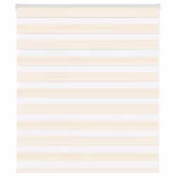 vidaXL Zebra Blind Fabric Polyester - marble beige, 125 x 150 cm