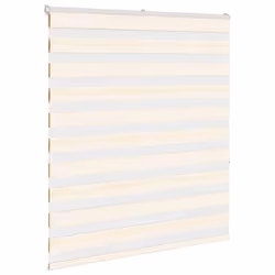 vidaXL Zebra Blind Fabric Polyester - marble beige, 125 x 150 cm