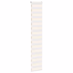 vidaXL Zebra Blind Dark Grey 45x230 cm Fabric Width 40.9 cm Polyester - marble beige, 45 x 200 cm
