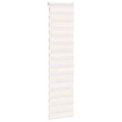 vidaXL Zebra Blind Dark Grey 60x230 cm Fabric Width 55.9 cm Polyester - marble beige, 55 x 200 cm