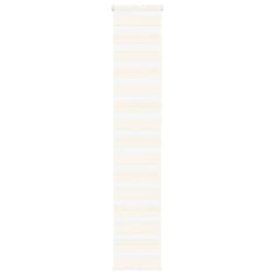 vidaXL Zebra Blind Dark Grey 45x230 cm Fabric Width 40.9 cm Polyester - marble beige, 40 x 230 cm