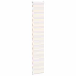 vidaXL Zebra Blind Dark Grey 45x230 cm Fabric Width 40.9 cm Polyester - marble beige, 40 x 230 cm