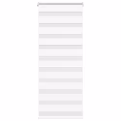 vidaXL Zebra Blind Dark Grey 60x230 cm Fabric Width 55.9 cm Polyester - white, 60 x 100 cm