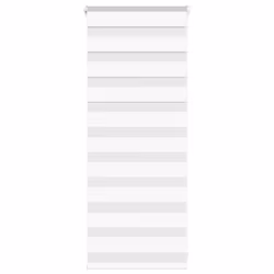 vidaXL Zebra Blind Dark Grey 60x230 cm Fabric Width 55.9 cm Polyester - white, 65 x 100 cm
