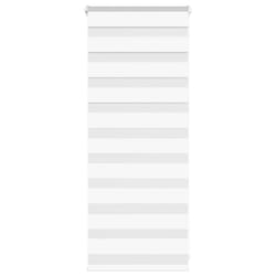 vidaXL Zebra Blind Dark Grey 60x230 cm Fabric Width 55.9 cm Polyester - white, 65 x 100 cm