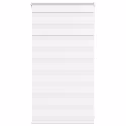 vidaXL Zebra Blind Dark Grey 60x230 cm Fabric Width 55.9 cm Polyester - white, 70 x 100 cm