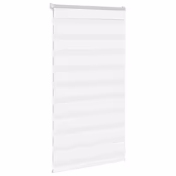 vidaXL Zebra Blind Dark Grey 60x230 cm Fabric Width 55.9 cm Polyester - white, 70 x 100 cm