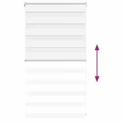 vidaXL Zebra Blind Fabric Polyester - white, 75 x 100 cm - Additional view 4