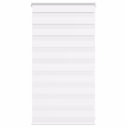 vidaXL Zebra Blind Fabric Polyester - white, 80 x 100 cm