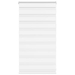 vidaXL Zebra Blind Fabric Polyester - white, 80 x 100 cm