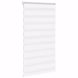 vidaXL Zebra Blind Fabric Polyester - white, 80 x 100 cm