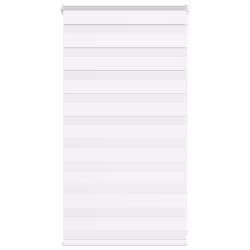 vidaXL Zebra Blind Fabric Polyester - white, 90 x 100 cm