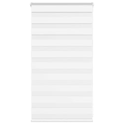 vidaXL Zebra Blind Fabric Polyester - white, 90 x 100 cm