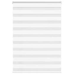 vidaXL Zebra Blind Black 105x100 cm Fabric Width 100.9 cm Polyester - white, 105 x 100 cm