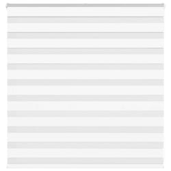 vidaXL Zebra Blind White 140x100 cm Fabric Width 135.9 cm Polyester