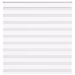 vidaXL Zebra Blind White 145x100 cm Fabric Width 140.9 cm Polyester