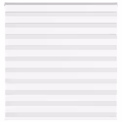 vidaXL Zebra Blind White 150x100 cm Fabric Width 145.9 cm Polyester
