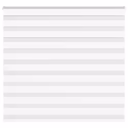 vidaXL Zebra Blind White 155x100 cm Fabric Width 150.9 cm Polyester